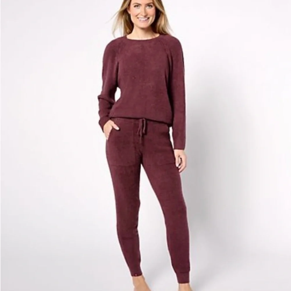 Barefoot Dreams CozyChic Lite Rib Blocked Pullover - Size Small - Picture 2 of 9